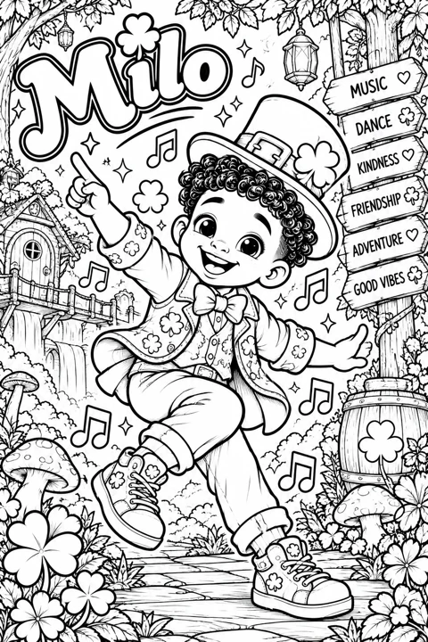 Milo coloring page